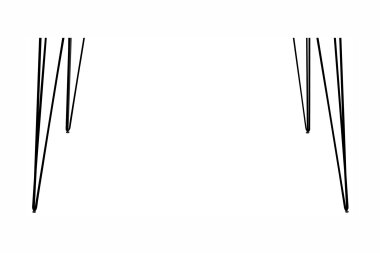 Tischbein-Set Big Bistro 11x11 schwarz matt 14308