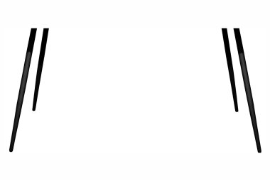 Tischbein-Set Big Bistro 3x3 schwarz matt 14313