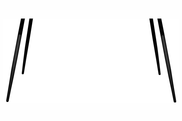 Tischbein-Set Big Bistro 3x3 schwarz matt 14315