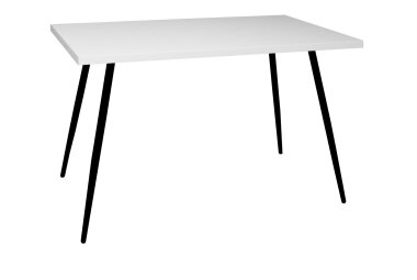 Bistrotisch Efrossina 120x70x75 schwarz matt/wei&szlig;...