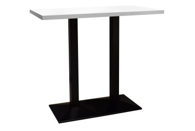 Bistrotisch Efthimia 120x70x75 schwarz matt/wei&szlig;...