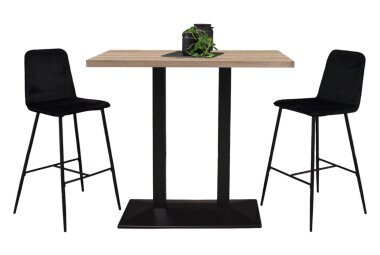 Tresentisch Electra 120x70x106 schwarz matt/eiche...