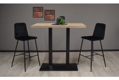 Tresentisch Electra 120x70x106 schwarz matt/eiche...