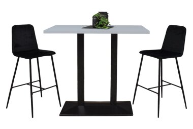 Tresentisch Electra 120x70x106 schwarz matt/aqua matt...