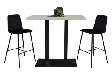 Tresentisch Electra 120x70x106 schwarz matt/kreidegrau...