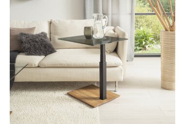 Beistelltisch Ceciley 55x47x47 höhenverstellbar Schwarz/Parsol 16217