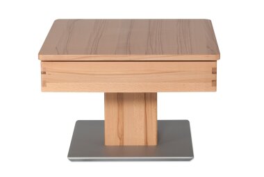 Couchtisch Celene 67x67x43 höhenverstellbar;diagonal verschiebbar Kernbuche 16227