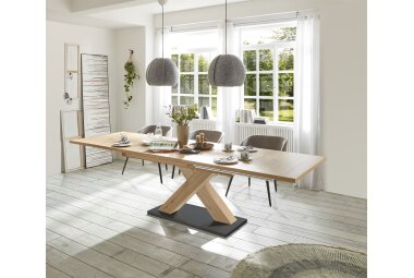 Esstisch ausziehbar Elene 160x90x76 Asteiche 13979