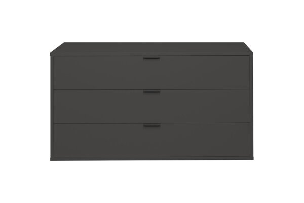 Kommode Erna 119x45x67 Anthrazit matt Lack 14714