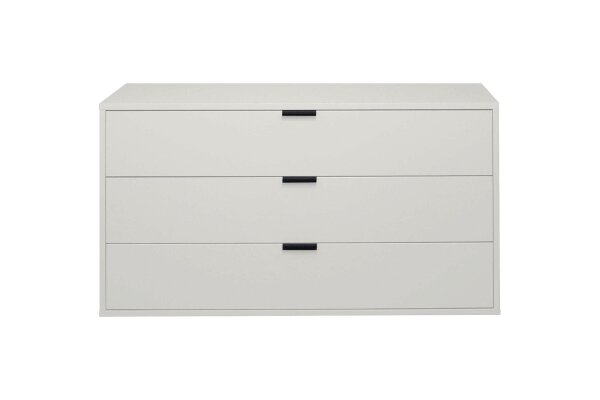 Kommode Erna 119x45x67 Kreidegrau matt Lack 14715