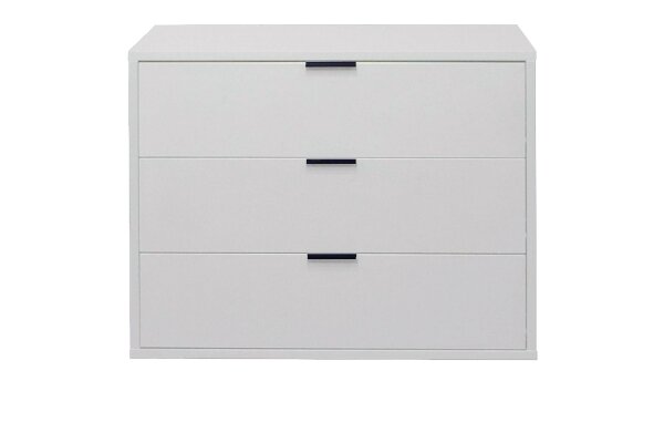 Kommode Erna 81x45x67 Kreidegrau matt Lack 14718