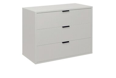 Kommode Erna 81x45x67 Kreidegrau matt Lack 14718