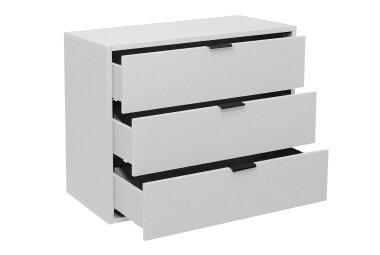 Kommode Erna 81x45x67 Kreidegrau matt Lack 14718