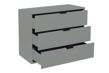 Kommode Erna 81x45x67 Pinie Green matt Lack 14719