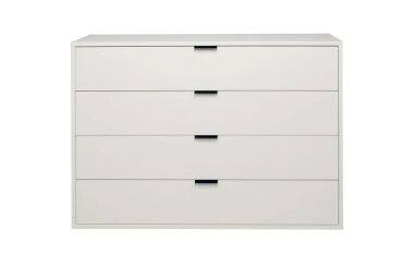 Kommode Erna 119x45x87 Kreidegrau matt Lack 14721