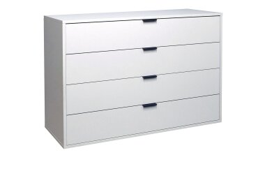 Kommode Erna 119x45x87 Kreidegrau matt Lack 14721