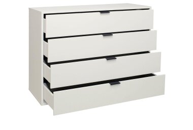 Kommode Erna 119x45x87 Kreidegrau matt Lack 14721