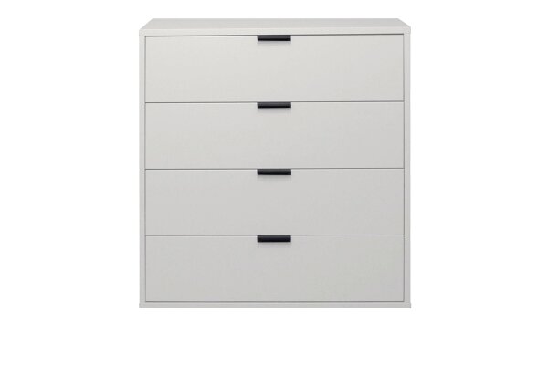 Kommode Erna 81x45x87 Kreidegrau matt Lack 14724