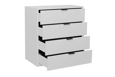 Kommode Erna 81x45x87 Kreidegrau matt Lack 14724