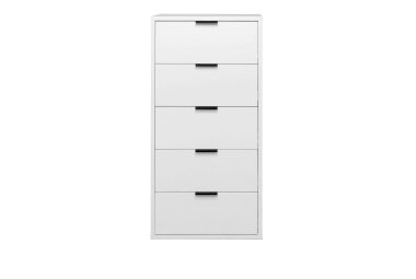 Kommode Erna 51x45x108 Kreidegrau matt Lack 14727