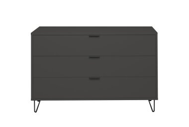 Kommode Erna 119x45x82 Anthrazit matt Lack 14714-D
