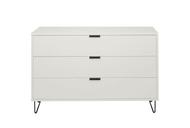 Kommode Erna 119x45x82 Kreidegrau matt Lack 14715-D