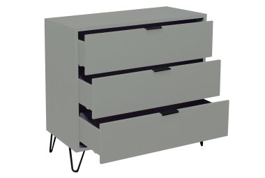 Kommode Erna 81x45x82 Pinie Green matt Lack 14719-D