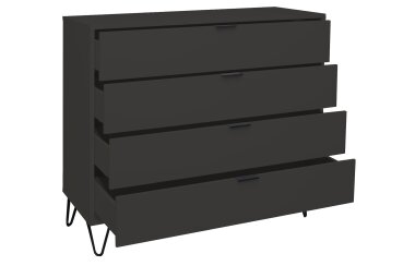 Kommode Erna 119x45x102 Anthrazit matt Lack 14720-D