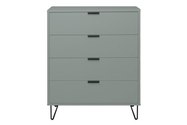 Kommode Erna 81x45x102 Pinie Green matt Lack 14725-D