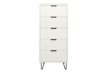 Kommode Erna 51x45x123 Kreidegrau matt Lack 14727-D