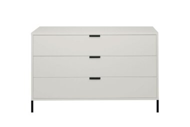 Kommode Erna 119x45x82 Kreidegrau matt Lack 14715-Q