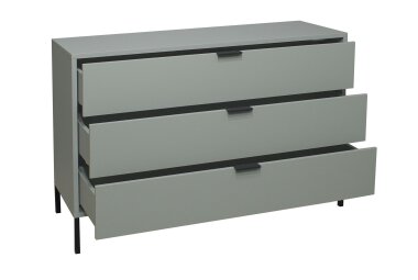 Kommode Erna 119x45x82 Pinie Green matt Lack 14716-Q