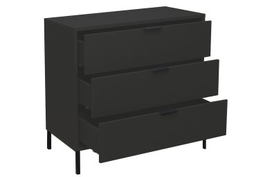 Kommode Erna 81x45x82 Anthrazit matt Lack 14717-Q
