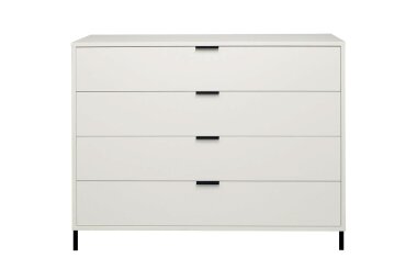 Kommode Erna 119x45x102 Kreidegrau matt Lack 14721-Q