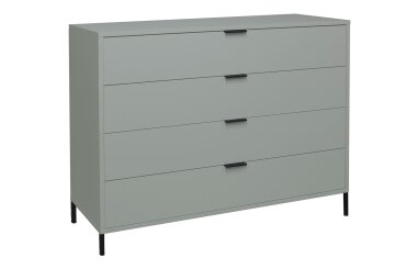 Kommode Erna 119x45x102 Pinie Green matt Lack 14722-Q