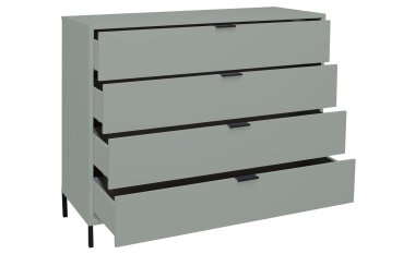 Kommode Erna 119x45x102 Pinie Green matt Lack 14722-Q