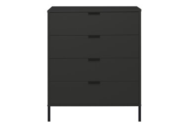 Kommode Erna 81x45x102 Anthrazit matt Lack 14723-Q