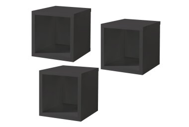 H&auml;ngeregal Erna 32x32x32 Anthrazit matt Lack 14734