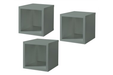 H&auml;ngeregal Erna 32x32x32 Pinie Green matt Lack 14738