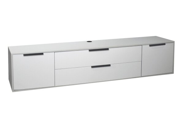 Lowboard Erna 216x45x47 Kreidegrau matt Lack 14761