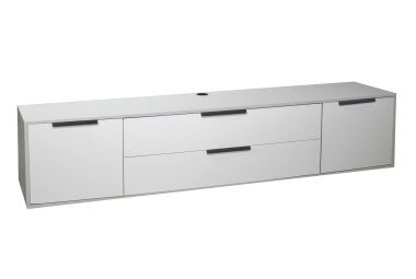 Lowboard Erna 216x45x47 Kreidegrau matt Lack 14761