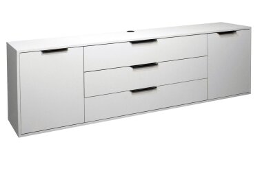 Lowboard Erna 216x45x67 Kreidegrau matt Lack 14764