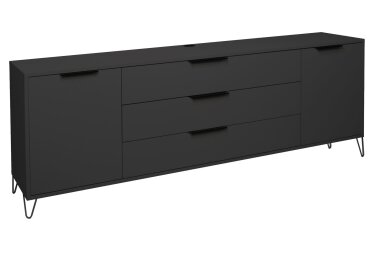 Lowboard Erna 216x45x82 Anthrazit matt Lack 14763-D