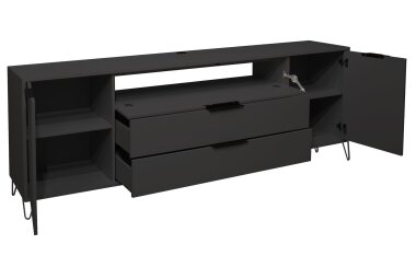 Lowboard Erna 216x45x82 Anthrazit matt Lack 14763-D