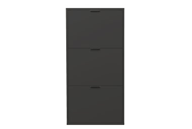 Schuhschrank Erna 61x25x126 Anthrazit matt Lack 14777