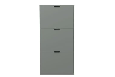 Schuhschrank Erna 61x25x126 Pinie Green matt Lack 14779