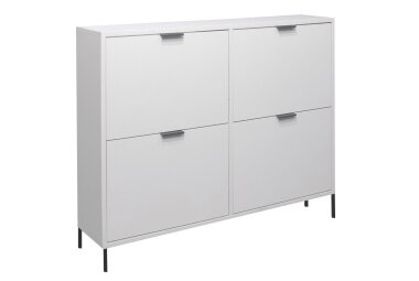 Garderobe Erna 163x32x187 Kreidegrau matt Lack 90108