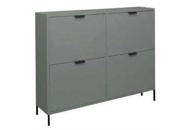 Garderobe Erna 163x32x187 Pinie Green matt Lack 90109