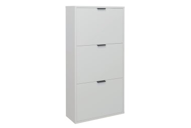 Garderobe Erna 166x32x187 Kreidegrau matt Lack 90111