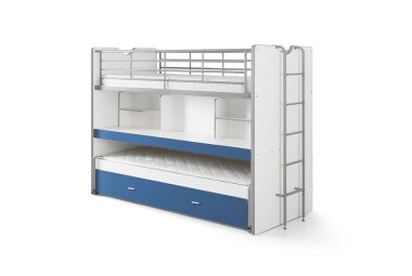 Hochbett Kalinda 222x102x161 Holzwerkstoff+Metall...